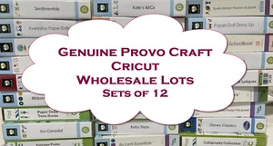 🔥Lots of 12🔥 NEW/SEALED Provo Cricut Cartridges 🔥 Wholesaler Liquidation🔥 - Picture 1 of 48