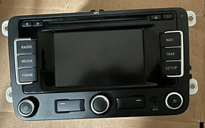 SEAT LEON MK2 ALHAMBRA ALTEA TOLEDO 2009-15 RNS310 SAT NAV STEREO UNIT 5P0035191 - Picture 1 of 9