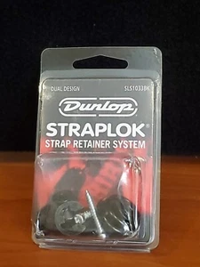 Retenedores de correa Dunlop Straplok diseño doble óxido negro - Imagen 1 de 3