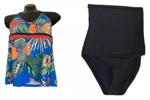 Costume da bagno due pezzi Trina Turk donna Paradise Plume Tankini taglia 6 - Foto 1 di 11