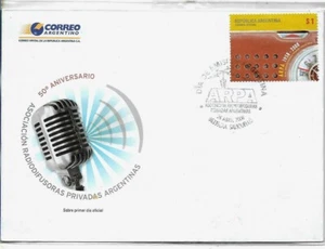 #ARF-025 ARGENTINA 2008 RADIO COMUNICATIONS GJ 3657 YV 2722 FDC - Picture 1 of 1