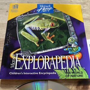 Microsoft Explorapedia PC CD ROM The World of Nature Children’s Interactive 1994