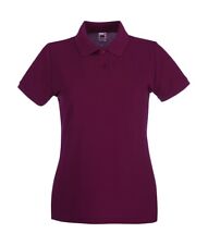 Fruit Of The Loom Damen Premium Polo Shirt Lady-fit Burgundy XS (8)