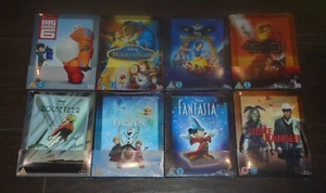 Disney Filme Konvolut (8 blaue Strahlen) Steelbook. NEU & VERSIEGELT (Zavvi UK). Linse - Bild 1 von 1