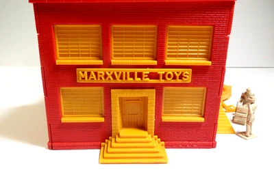 Marxville  Red Factory With Dark Yellow Trim And Accessories  - Image 1 of 4