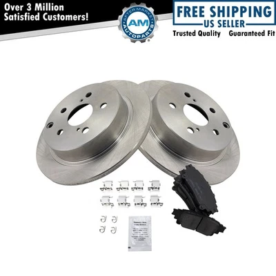 Kit de pastillas de freno y rotor de disco de cerámica Posi premium trasero para Toyota Prius V Foto 1 de 4