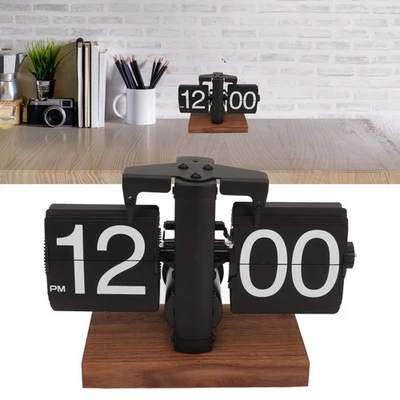 Creative Minimalist Automatic Flip Page Clock - Retro 12-Hour Digital Desk Clock - Image 1 of 4