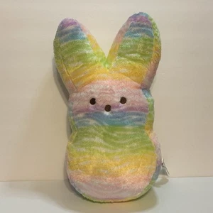 Animal Adventure 2022 Easter Pastel Rainbow Peeps Plush Bunny Rabbit Stripes HTF - Picture 1 of 8