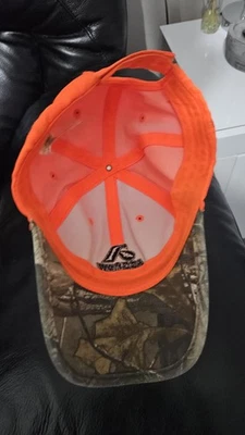 Cap Hat Realtree Trucker  Safety Florescent Orange Asgro USA Farmer Gardening  - Image 1 of 4