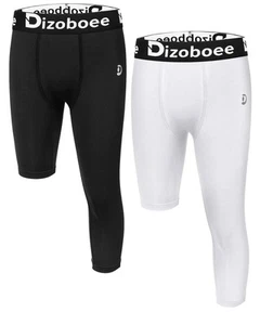 Dizoboee Youth Boys Compression Pants One Leg Short Leggings for Sports Kids ... - Picture 1 of 7