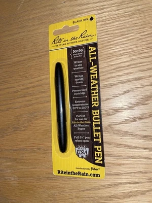 Rite in the Rain Bullet Pen All-Weather Waterproof Durable Outdoor Writing Tool