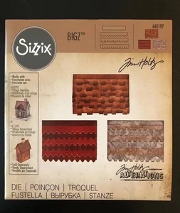 Tim Holtz VILLAGE TECHOS 661197 Sizzix BIGZ (funciona con 661205 y 660992) RETIRADO - Imagen 1 de 5