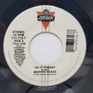 Marvin Sease Do It Tonight / Tell Me 7" 45rpm m- Vinyl Soul Record free sleeve - Imagen 1 de 2