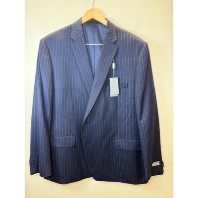 Michael Kors Kidwell Suit Jacket Men's Size 50R Navy Wool Pinstripe Classic Fit - Image 1 of 4
