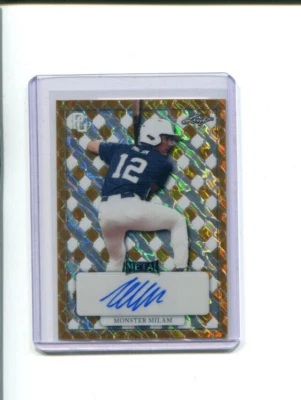 2022 Leaf Perfect Game Showcase Autographs Gold Proof Monster Milam Auto 1/1 - Image 1 of 2