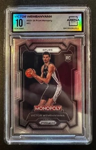2023-24 Panini Prizm Monopoly #81 Victor Wembanyama RC Arena Club 10 GEM MINT - Picture 1 of 2