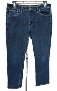 American Eagle Mens Original Straight Jeans 36x30 Blue Stretch Denim Active Flex - Picture 1 of 13