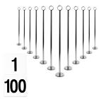 100x Table Numbers with 46cm Holders Wedding Place Card Sign Stand Set Silver
