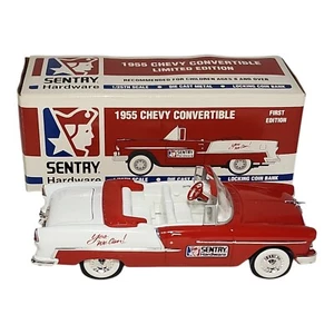 1955 Chevy Convertible Sentry Hardware Coin Bank Car 1:25 Diecast Limited Ed. - Picture 1 of 12
