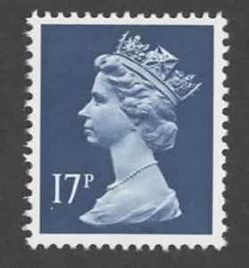 1990 SG X910 17p Deep Blue CB Harrison Photo non elliptical sheet stamp - MINT - Picture 1 of 1