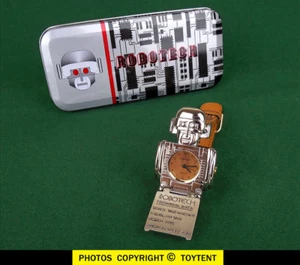 Robotech robot wrist watch flip-down Robotime Evolution 1995 in metal case - Imagen 1 de 6