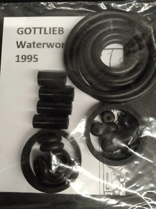 Kit Elastiques Flipper - Waterworld - 1995 - GOTTLIEB - Pinball Rubber Kit - Picture 1 of 1
