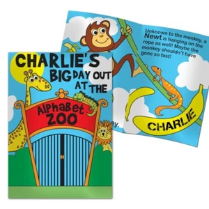 Personalised The Zoo Story Book Softback Children Book Educational Gift Idea - Imagen 1 de 2