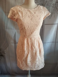 H&M Conscious Collection apricot Spitzenkleid Gr. 36 1x getragen - Bild 1 von 5