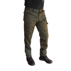 Pantalone policotone cargo verdi caccia tempo libero uomo tasche tattici pesca