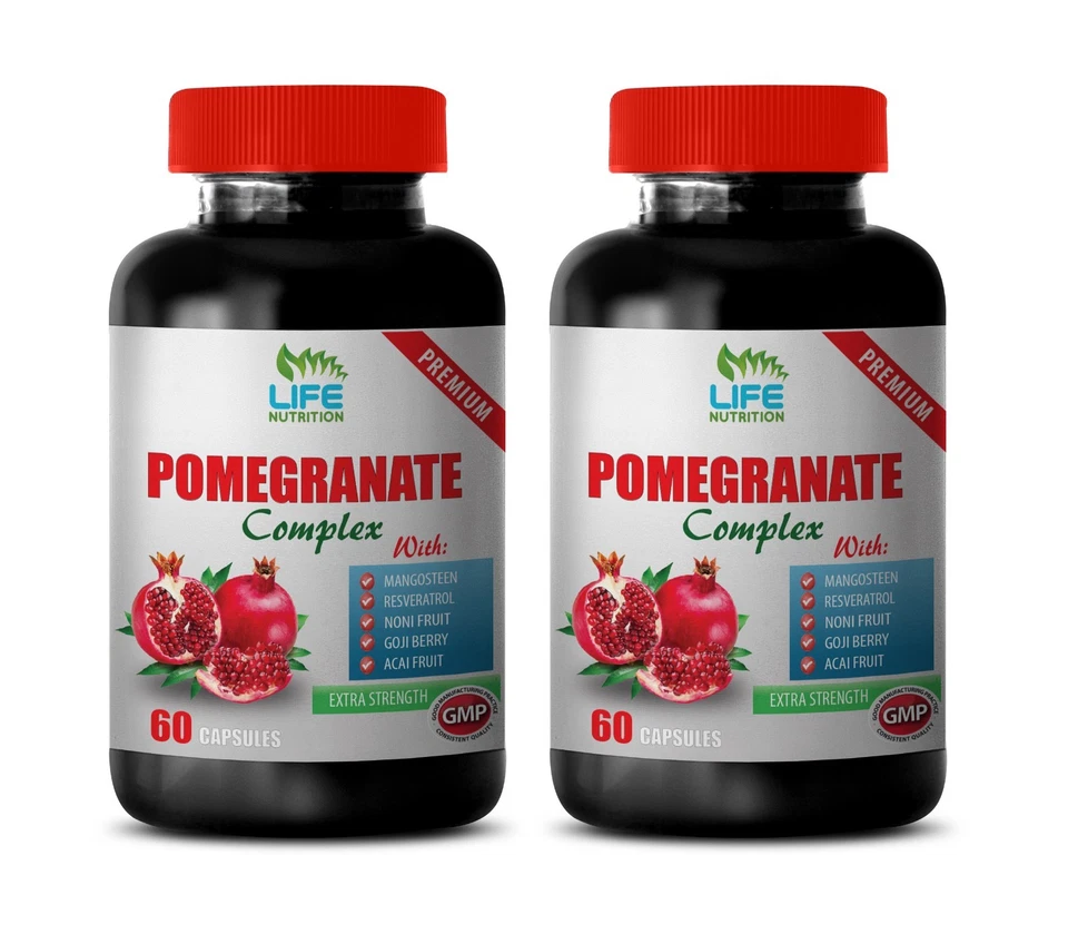 Suplemento de resveratrol - Extracto de granada 40% 250 mg - pérdida de peso 2 botellas Foto 1 de 4