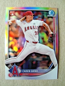 Bowman 2025 cromo rojo novato logotipo refractor #94 Caden Dana novato - Imagen 1 de 2