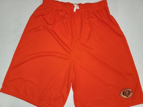0725 Mens CHICAGO BEARS Polyester Jersey SHORTS ORANGE NAVY New Cover