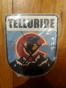 Paquete de 60 pegatinas de recuerdo Telluride Colorado Skier In Mountains - Imagen 1 de 1