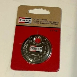 Champion "silver dollar" spark plug gap tool CT481 TAPER GAP GAUGE - Foto 1 di 2