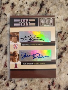 2005 Donruss Signature Series Kevin Youkilis Dallas McPherson #IS-25 Auto