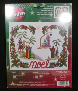 Janlynn Navidad NOEL BELÉN Escena Contada Punto de Cruz Kit #04-772 NUEVO - Imagen 1 de 4