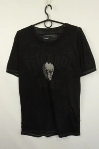 Mavi Jeans Black Polyester Crew Neck Short Sleeves Pullover Graphic T-Shirt M - Picture 1 of 16