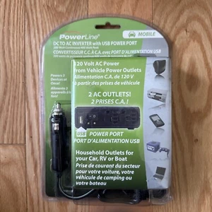 Powerline DC to AC Inverter With USB Power Port: Run Almost Anything in the Car - Picture 1 of 3