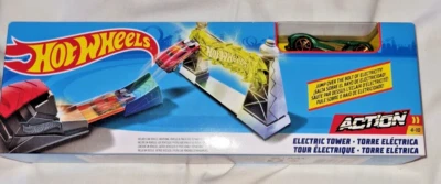 Novo Na Caixa Hot Wheels Lançador Flame Jumper Action Stunt Verde Corrida Carro Pista Peças - Imagem 1 de 4