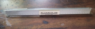 Alumicolor 12 in Aluminum Architect Scale Drafting Drawing Art Tool Silver 3030 - Image 1 of 4