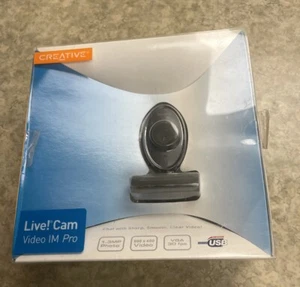 NIB Black CREATIVE Live Cam Video IM Pro Webcam Built-in Microphone USB (2006) - Picture 1 of 6