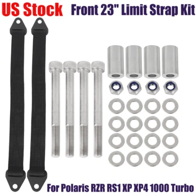 Front 23" Limit Strap Kit for Polaris RZR XP XP4 1000 RS1 Turbo UTV XPT SxS US - Image 1 of 4