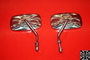 04 HARLEY FLHTCUI ELECTRA GLIDE ULTRA CLASSIC CHROME REAR VIEW MIRROR SET PAIR - Picture 1 of 12