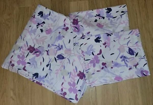 DEBENHAMS Superking DUVET COVER SET Reversible ABSTRACT Floral & Stripe PURPLES - Picture 1 of 5