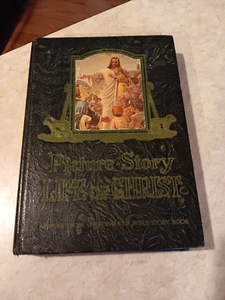 Vintage Picture Story Life of Christ Hardcover Book by Elsie E Egermeier 1947 - Picture 1 of 14