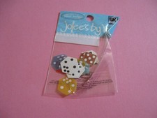 Jolee's by You dice scrapbooking embellishments (free ship $20 min)