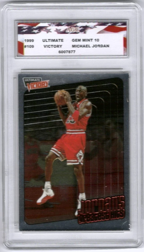 1999 Ultimate Victory #109 Michael Jordan Greatest Hits AGC 10 Gem Mint - Image 1 of 2