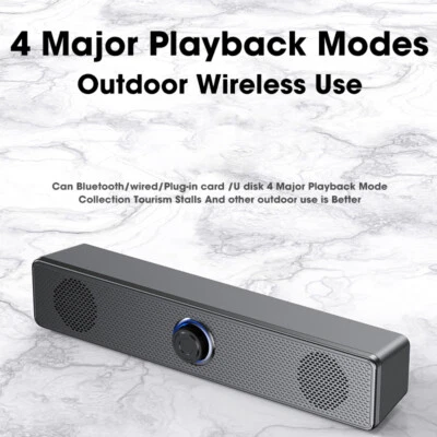 Home Theater Sound System Bluetooth Speaker Computer Speaker For TV Soundbar Box - Image 1 of 4