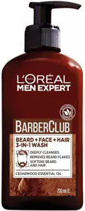 L'Oreal Men Expert Barber Club 3-in-1 Beard, Hair & Face Wash, 200ml - Picture 1 of 6