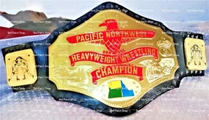 NWA Pacific Northwest Heavyweight Wrestling Champion Title Belt 4mm zinc plates - Picture 1 of 5